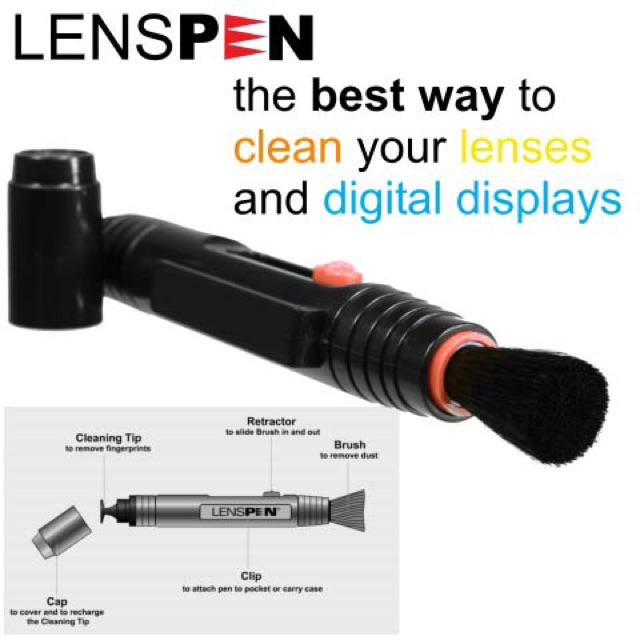 [Mã ELORDER5 giảm 10K đơn 20K] (Tem chính hãng)BÚT LAU ỐNG KÍNH LENSPEN LP-1