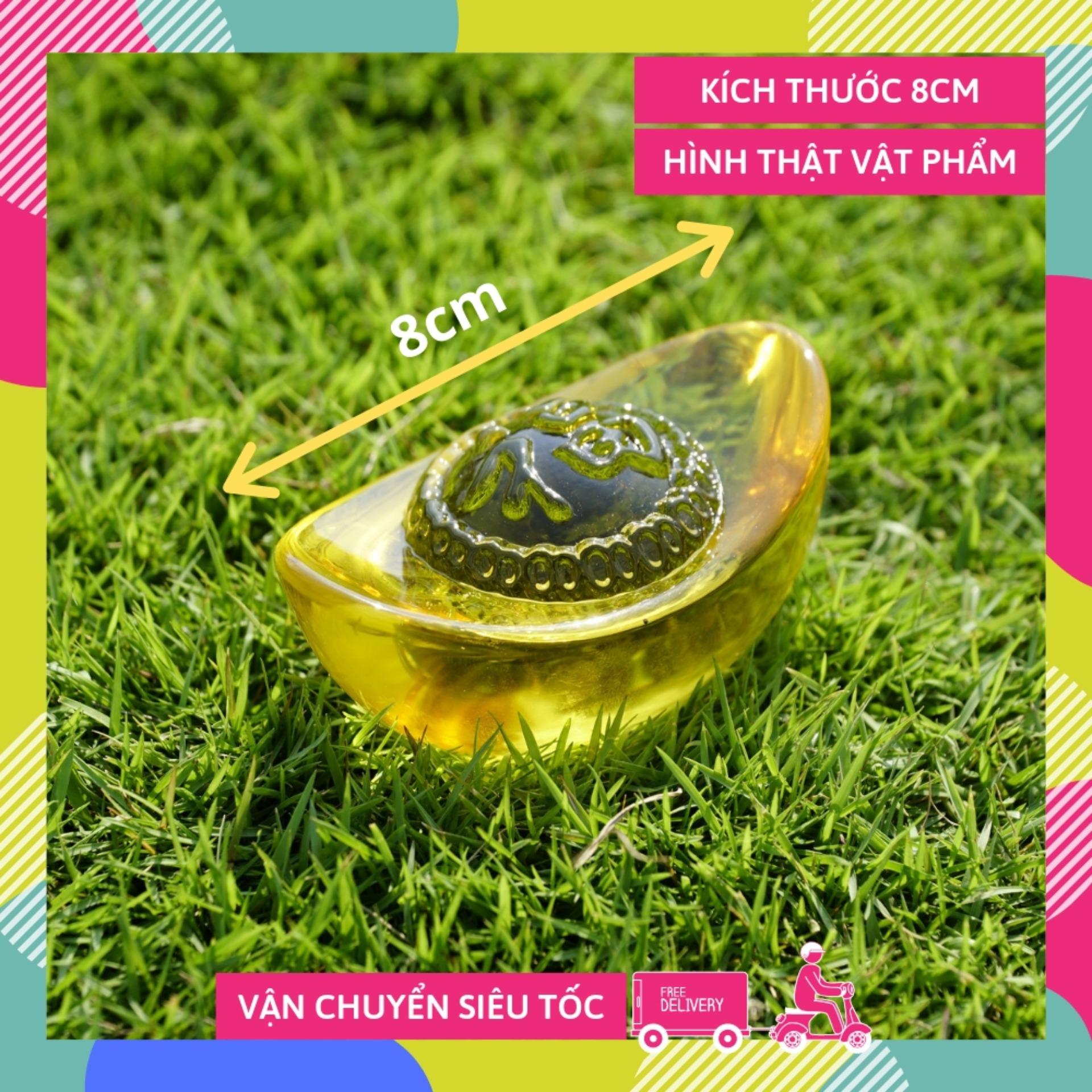 Thỏi vàng KIM NGUYÊN BẢO Thần Tài Giàu Có - Đại 8x5x3.4cm