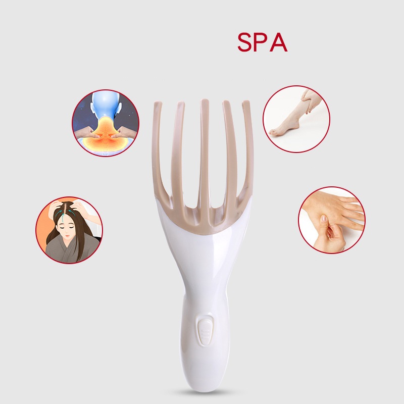 Dụng cụ massage đầu ms_818 máy massage thư giãn massage cầm tay mat xa đầu mát xa da đầu massage xung điện