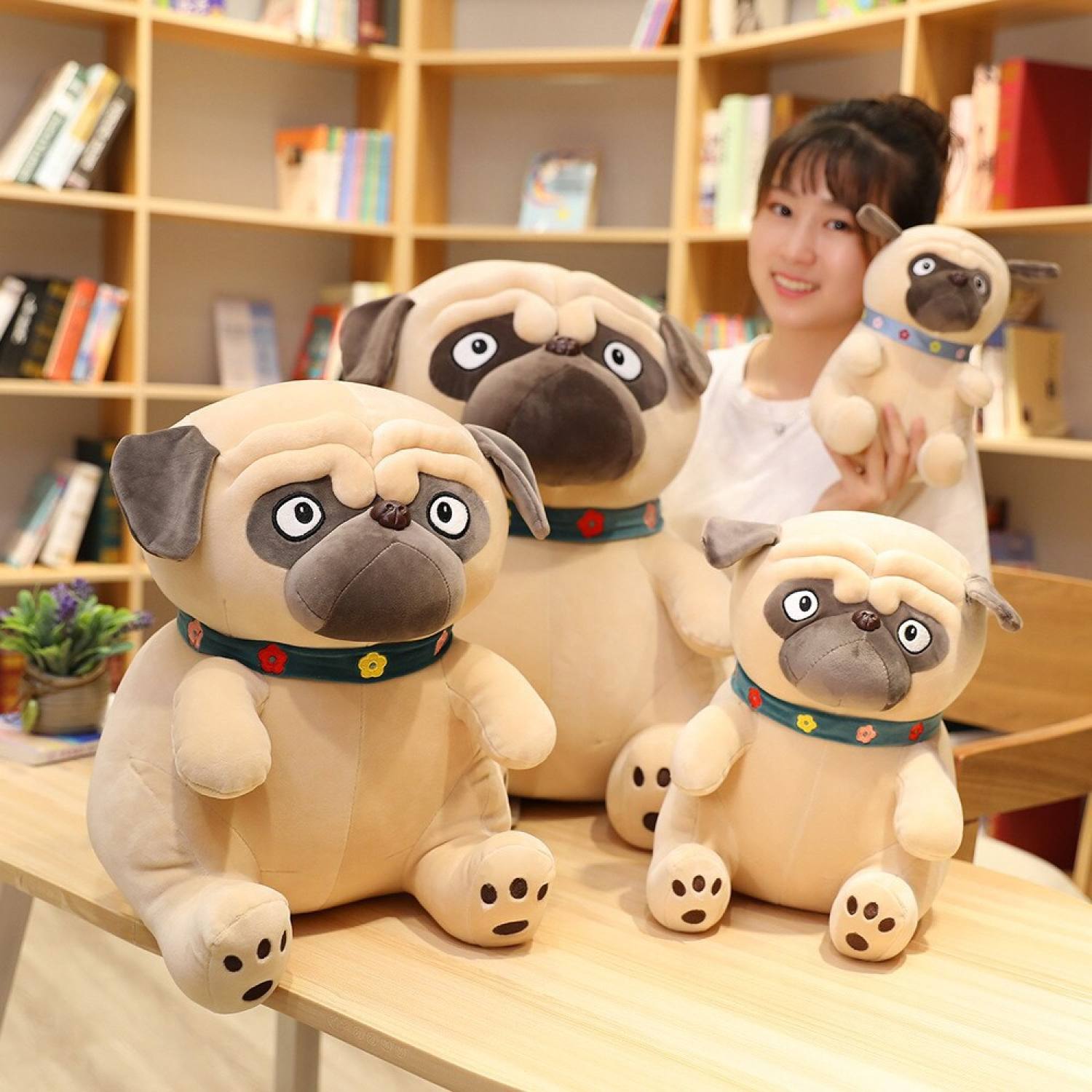 Chó Bông Mặt xệ Pug gấᴜ Bông cao cấp đủ size