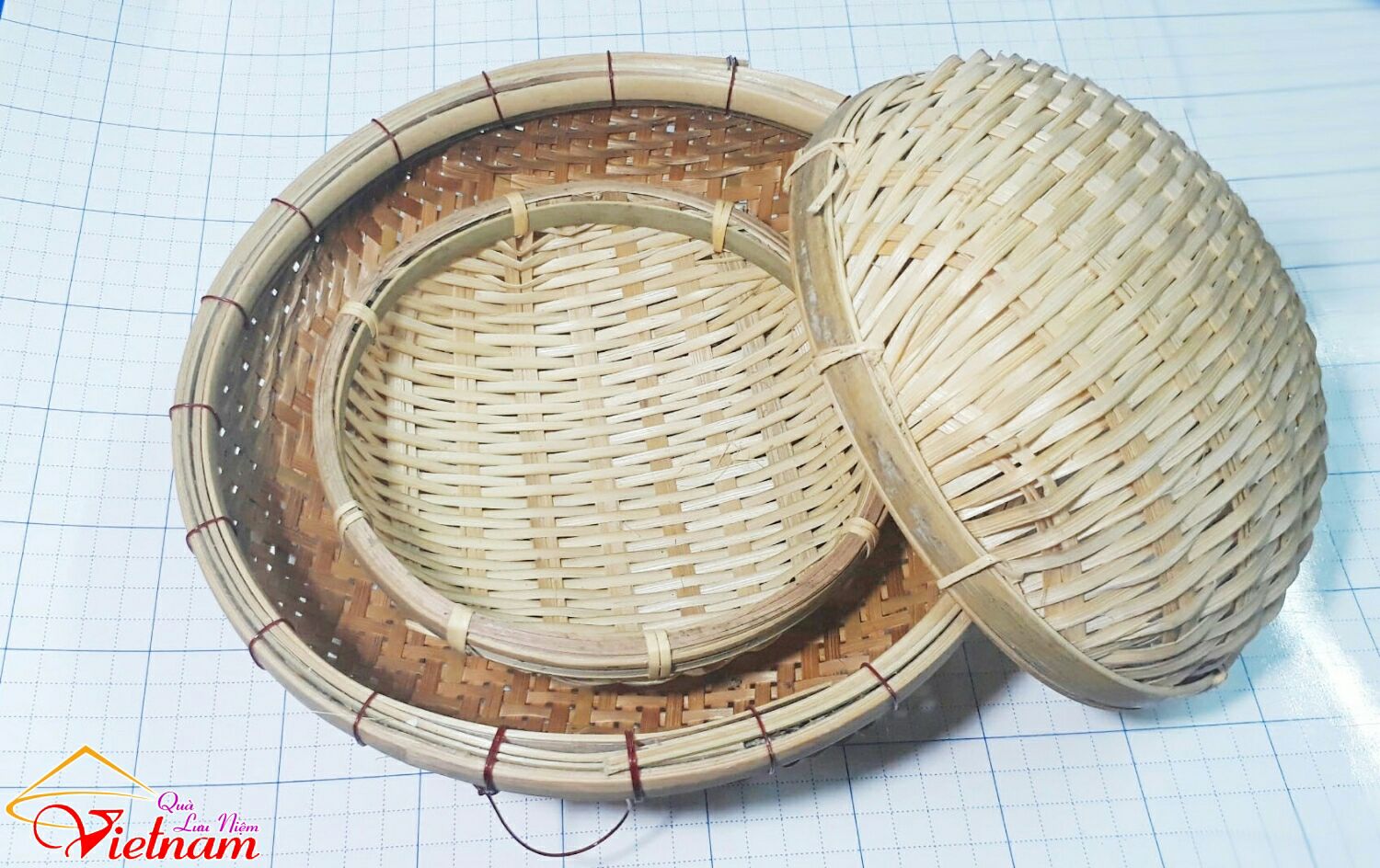 Rổ tre đựng hạt hướng dương size 15cm