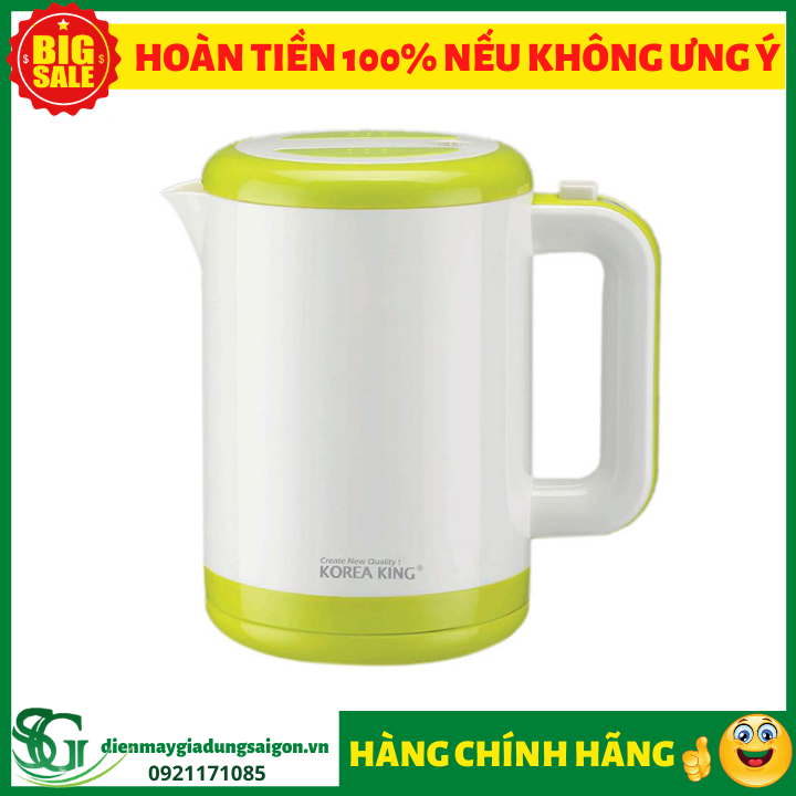 [HCM]Ấm Đun Siêu Tốc Korea King KKT-3219DW (800ml) New