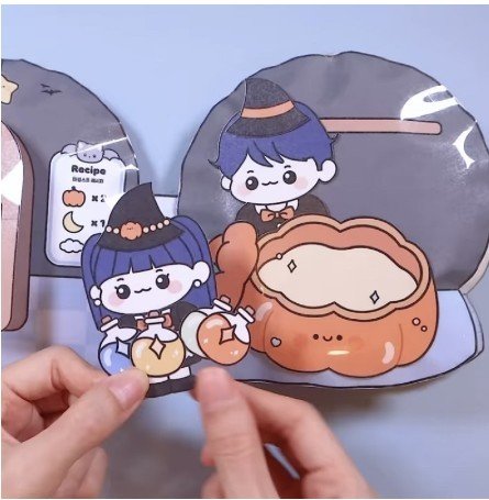 SQUISHY MAGICAL búp bê giấy-Happyfunny