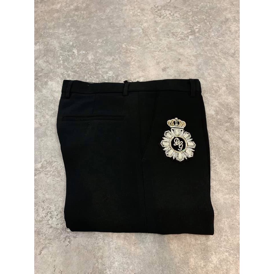 ( 𝗛𝗮̀𝗻𝗴 𝗰𝗮𝗼 𝗰𝗮̂́𝗽 ) Quần âu nam thêu logo ĐÍNH ĐÁ Cao Cấp vải Siêu Đẹp