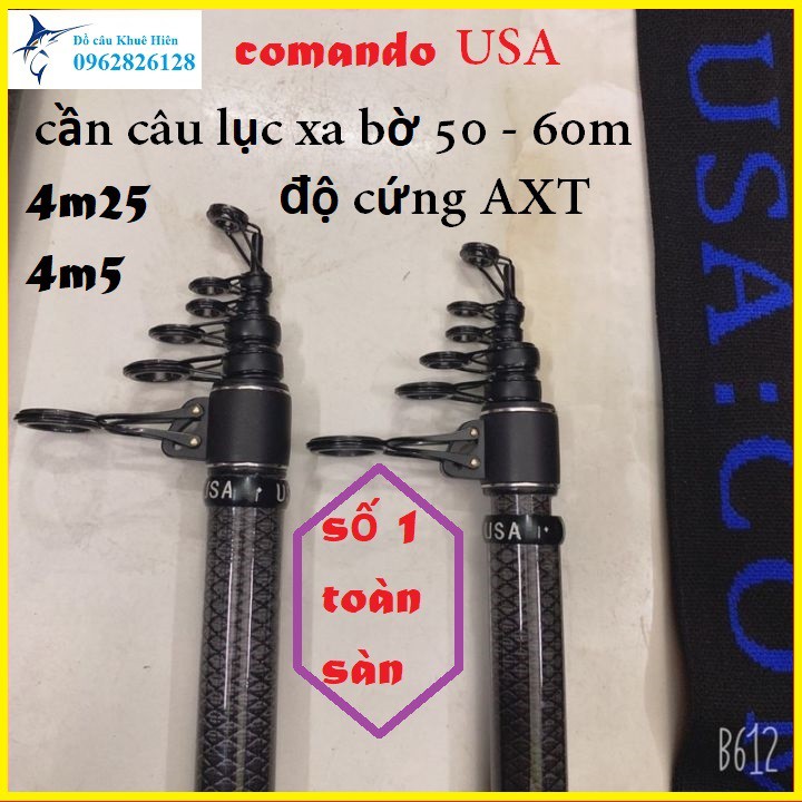 cần câu lục xa bờ Comando USA 4m25 và 4m5 Hàng loại 1  (cam kết đổi trả trong 2 tuần đầu)