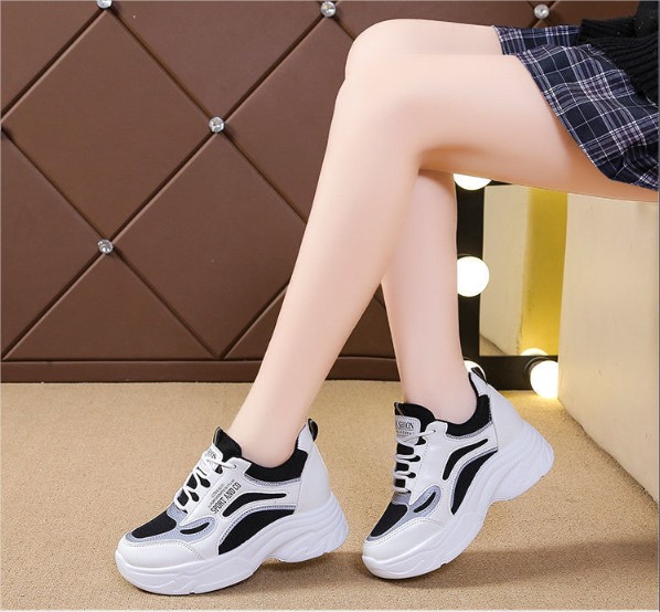 Thanh lý - Giày bánh mì đế độn cá tính cao 7cm full size BM093