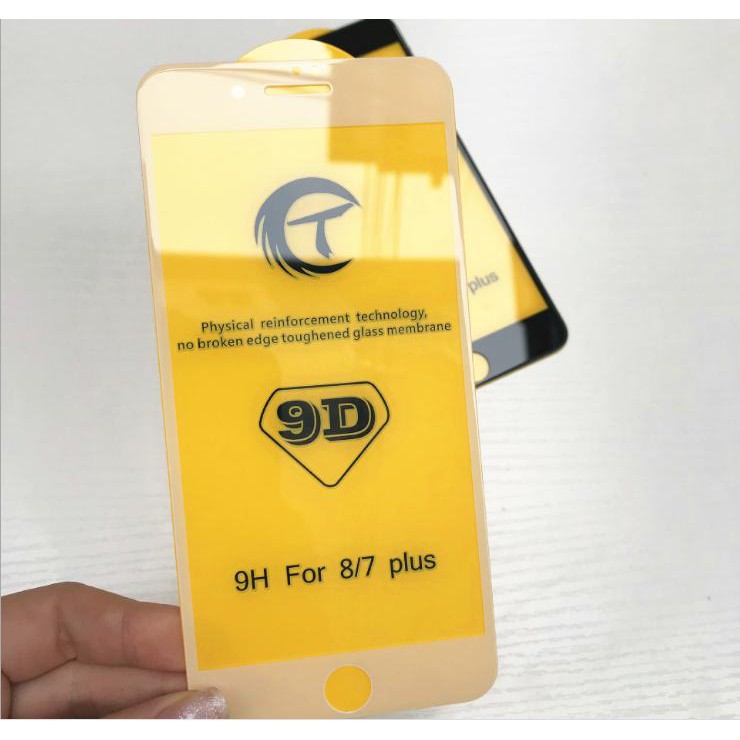 [HCM]Kính cường lực iphone 9D full màn cho Iphone 6/6s/6plus/7/7s/7plus/8/8plus/X/XsMax