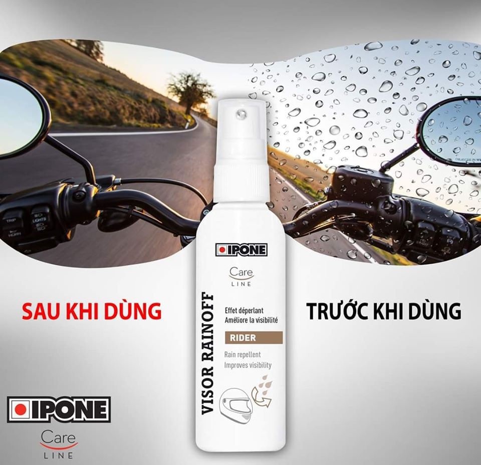 Ipone helmet kit – bộ kit phủ nano kính, vệ sinh mũ bảo hiểm