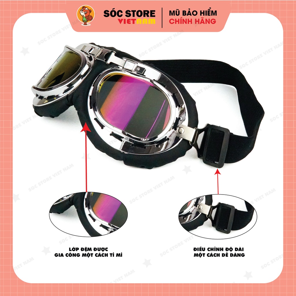 Kính phi công, Kính UV trang trí mũ bảo hiểm