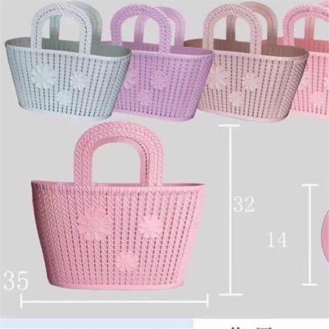 GIỎ ( LÀN ) ĐI CHỢ NHỰA DẺO MẪU MỚI