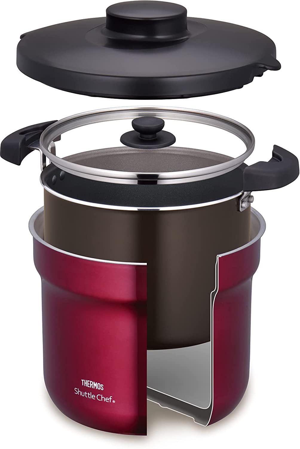 [Hàng Nhật nội địa] Nồi ủ Thermos 4.3L KBJ-4500 đen, cam