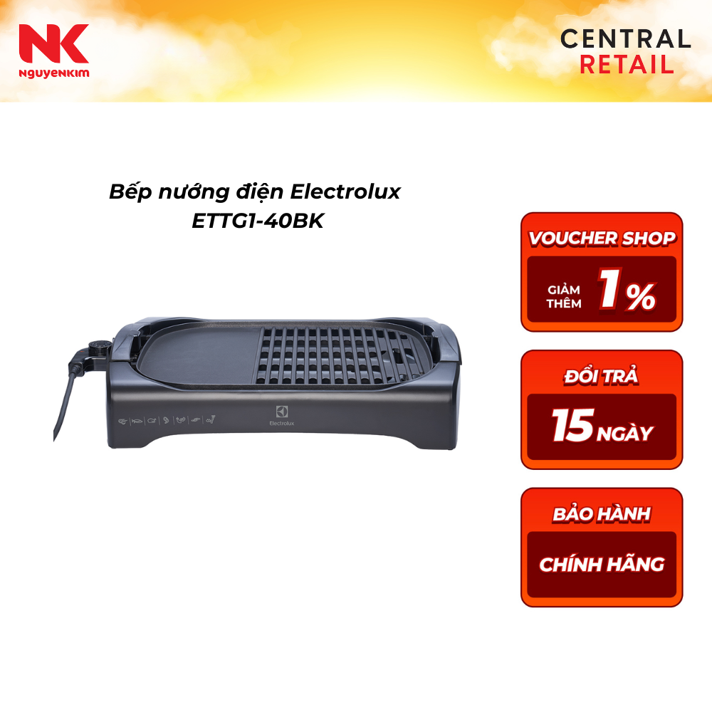 Vỉ nướng điện Electrolux ETTG1-40BK