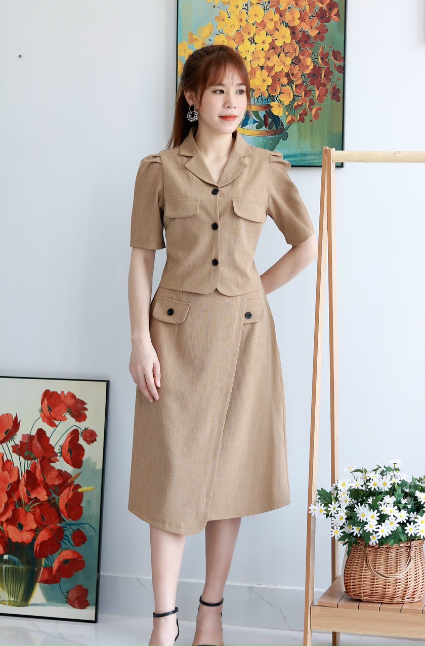 Set công sở chân váy dễ thương