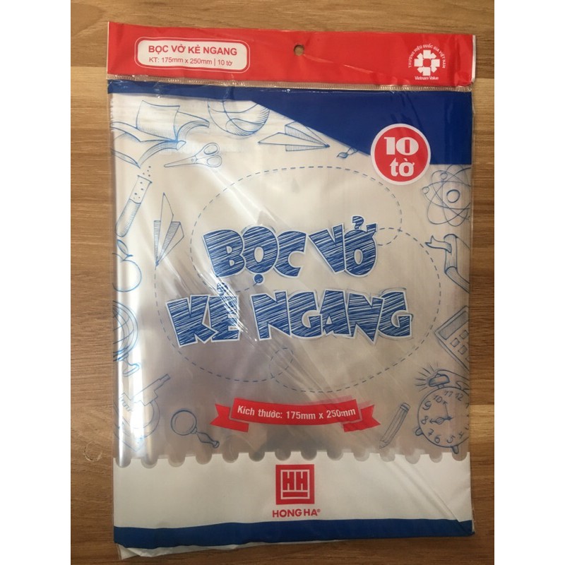 Bọc vở Ni lông cấp II Hồng Hà
