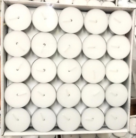 [HCM]Nến tealight 100 viên đốt cháy 2.5 tiếng mặt bằng