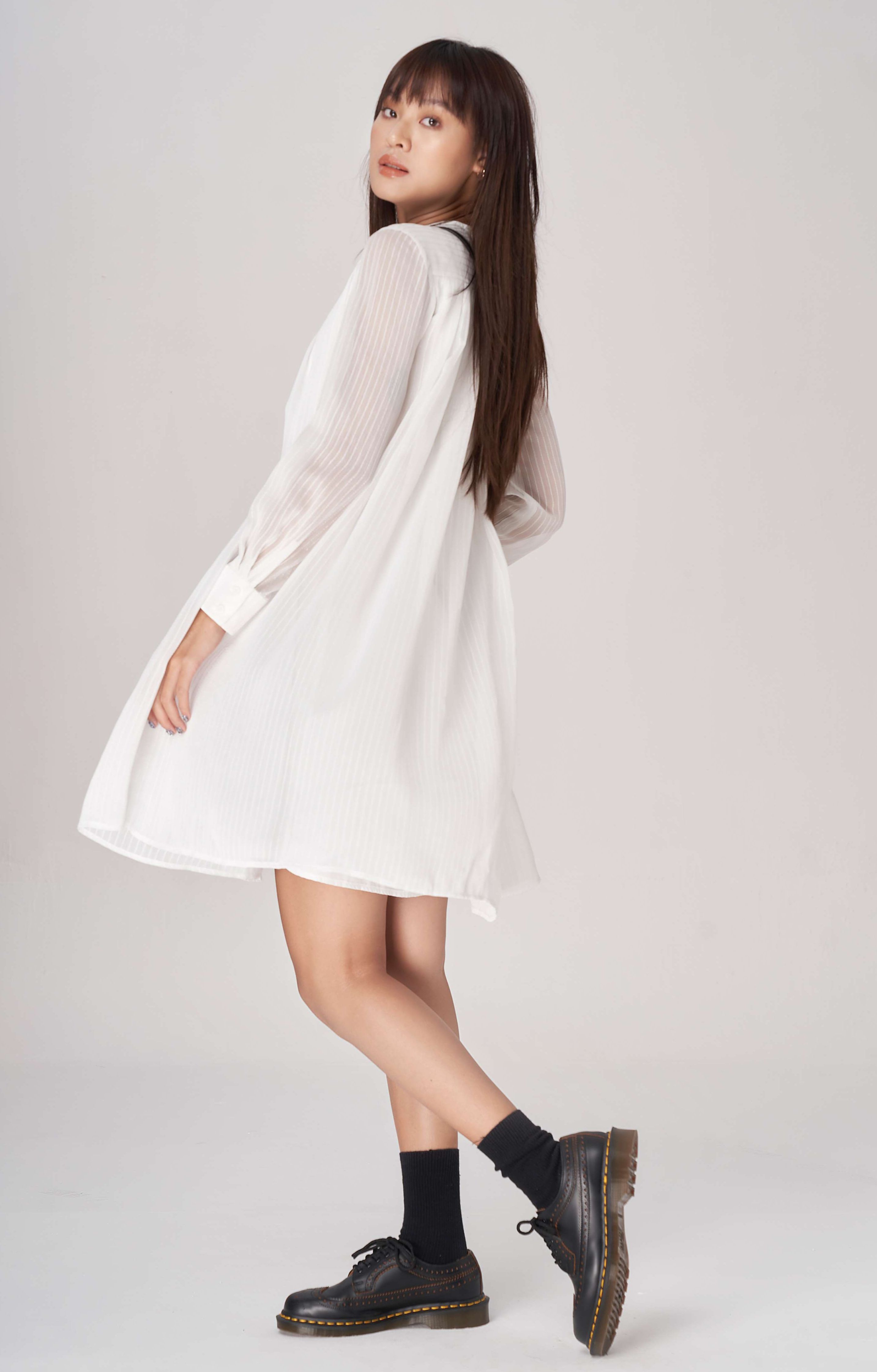 Kimilie - Đầm Sơ Mi Xanh Ngọc Dana