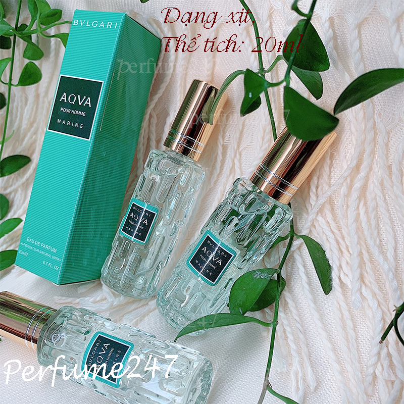 [HCM]COMBO 2 CHAI NƯỚC HOA NAM MINI AQUA 20ML