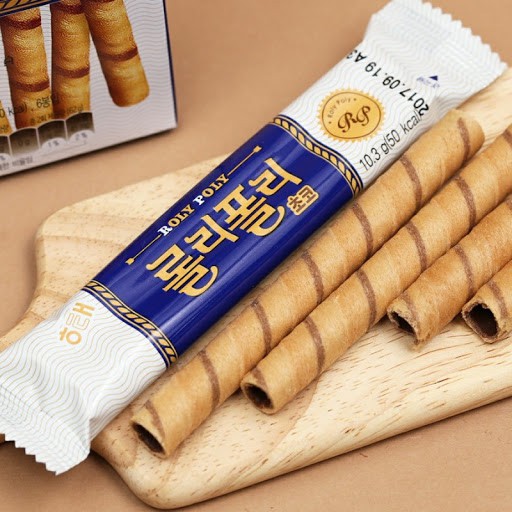 Bánh Quế Chocolate RolyPoly Hàn Quốc hộp 196g