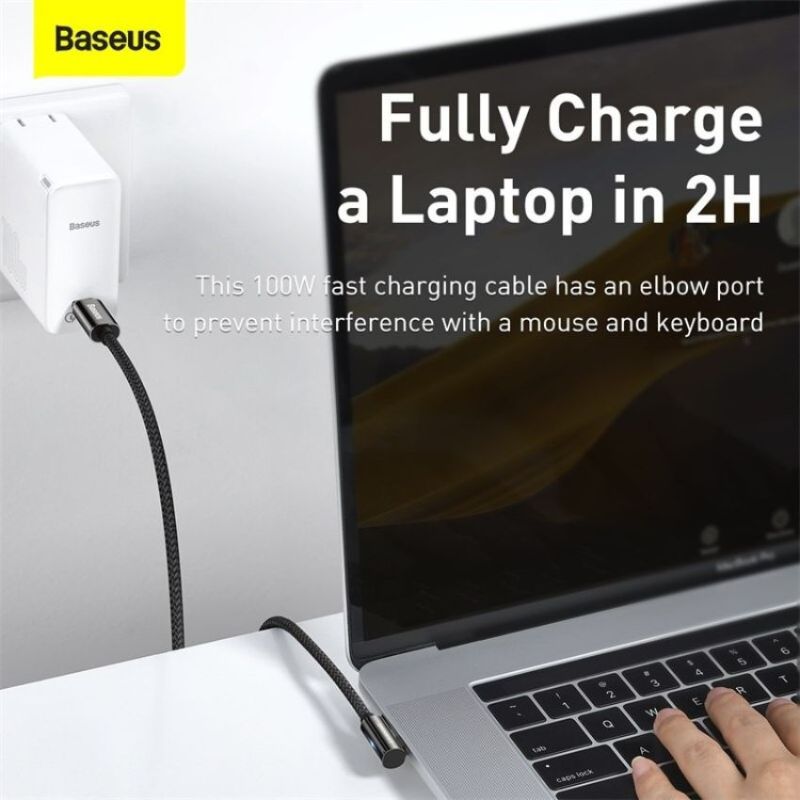 Cáp game CATCS-01 Baseus Legend Series Elbow Fast Charging Data Cable Type-C to Type-C 100W