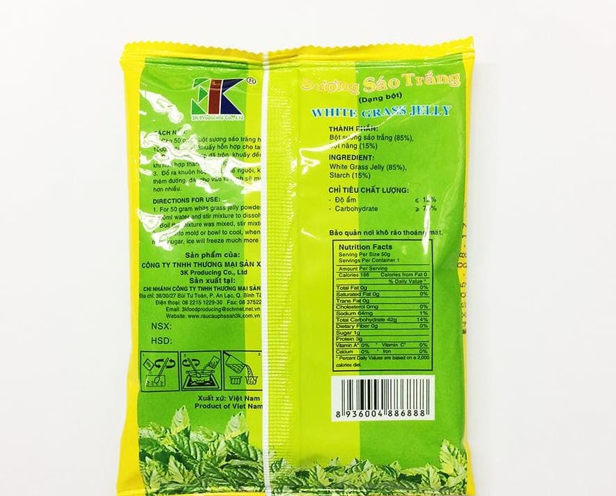 Bột Sương Sáo đen 3K - gói 50g