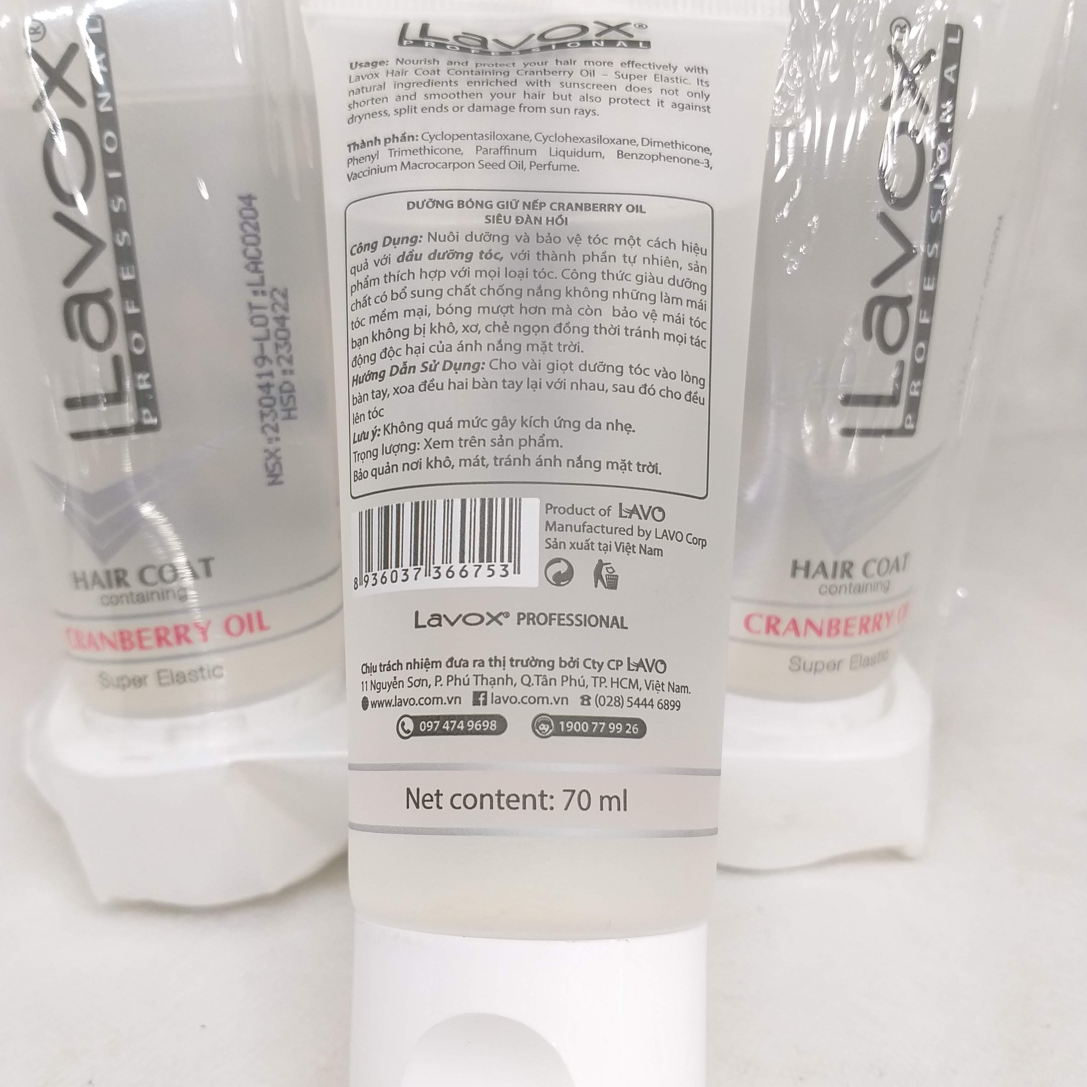 [HCM]Tuýp dầu dưỡng bóng tóc Lavox 60ml