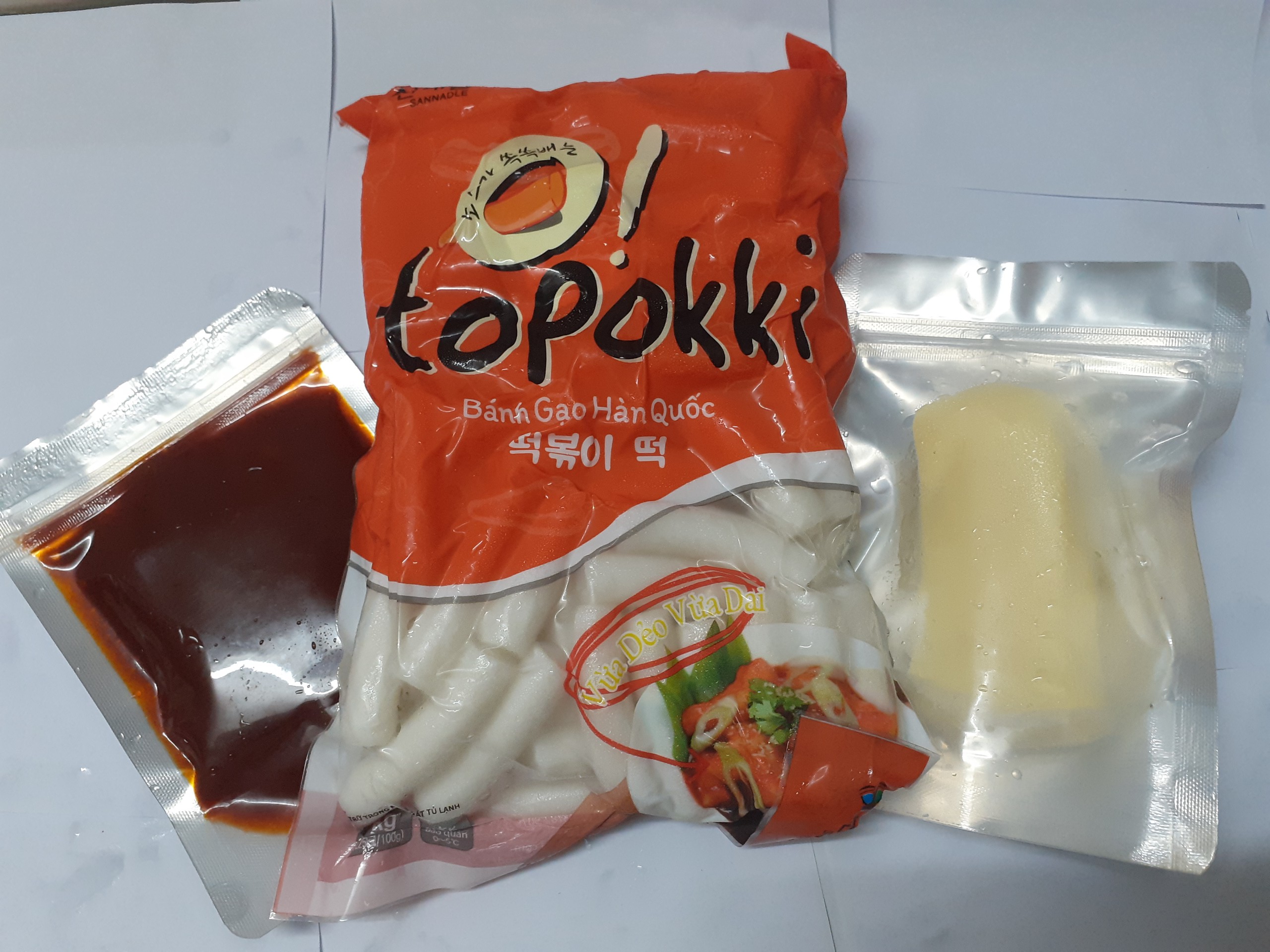 combo 500g bánh gạo +100g phô mai kéo sợi Mozzazzella+100g sốt_TiTiMart