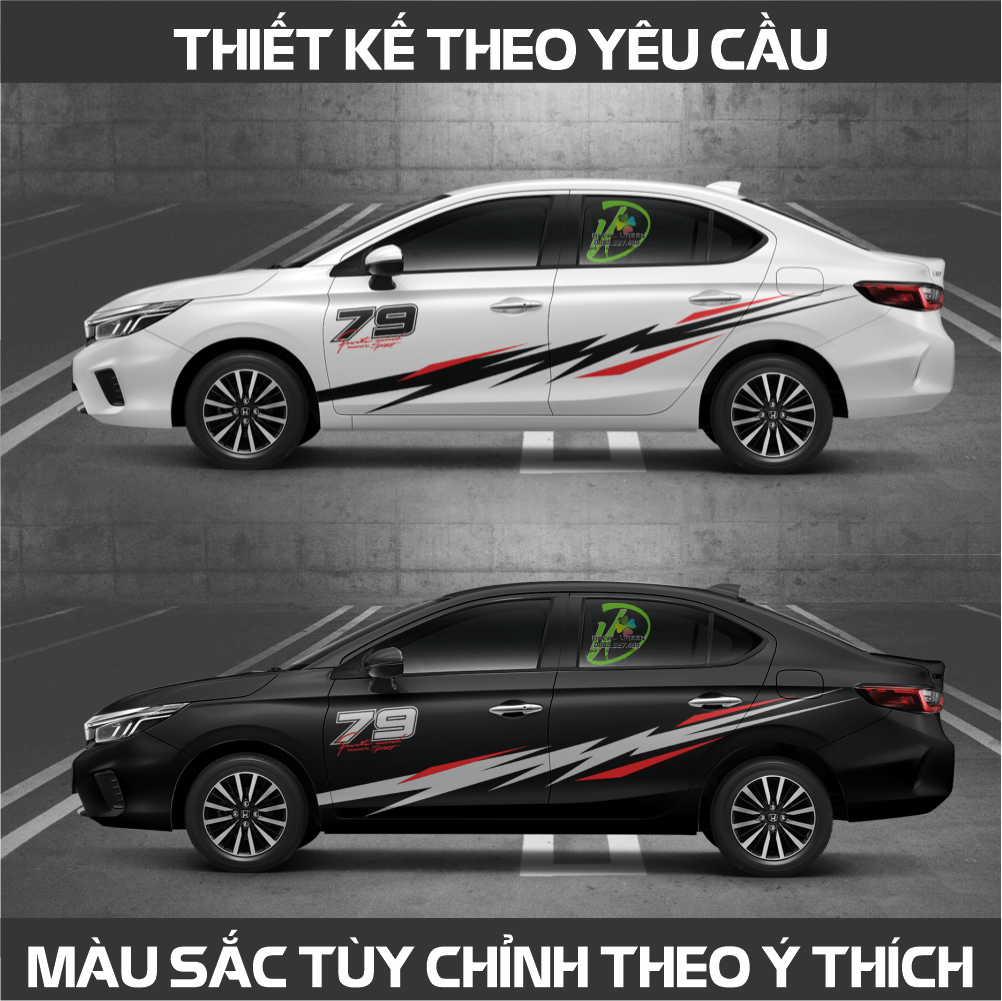 Tem xe City 2021 - Độc, đẹp, đơn giản