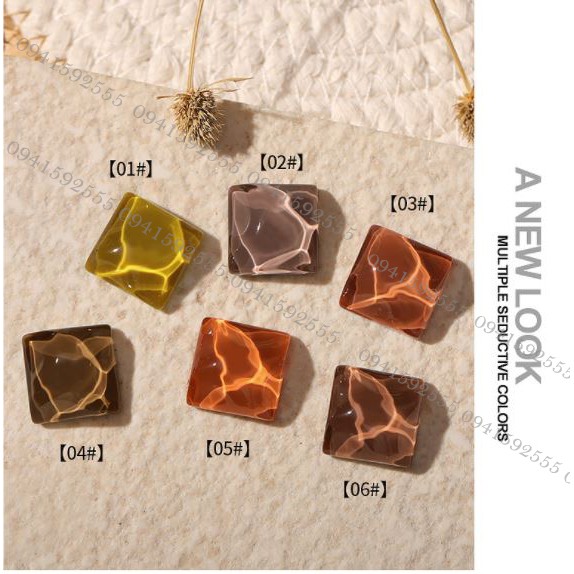 Set sơn gel AS 6 màu nâu FB chai 15ml