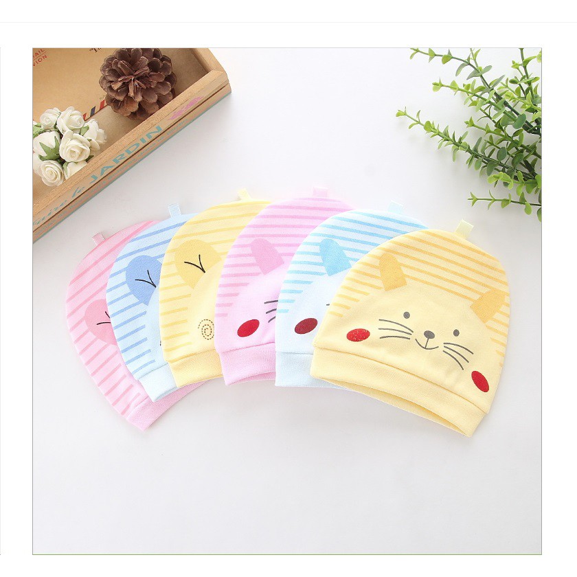 Mũ cotton cao cấp cho bé sơ sinh