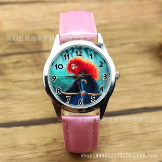 Children s lovely cartoon quartz watch watch of wrist of men s and women s thumbnail