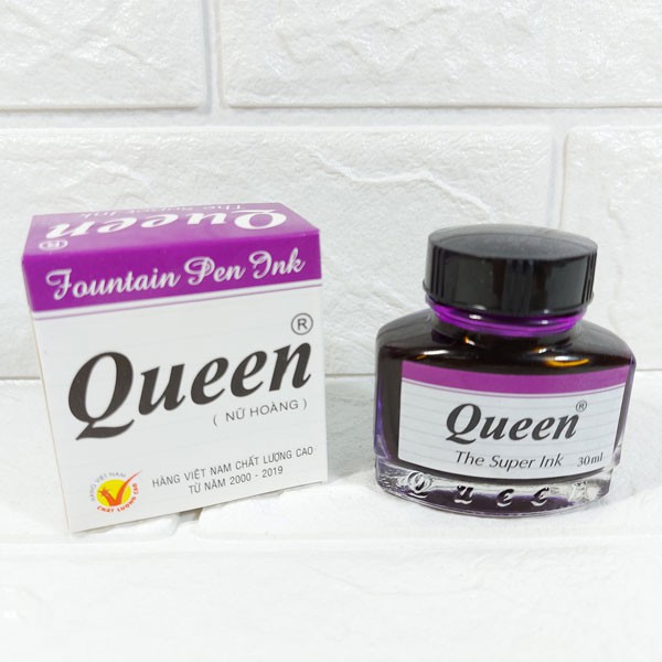 Mực viết máy queen - mực tím
