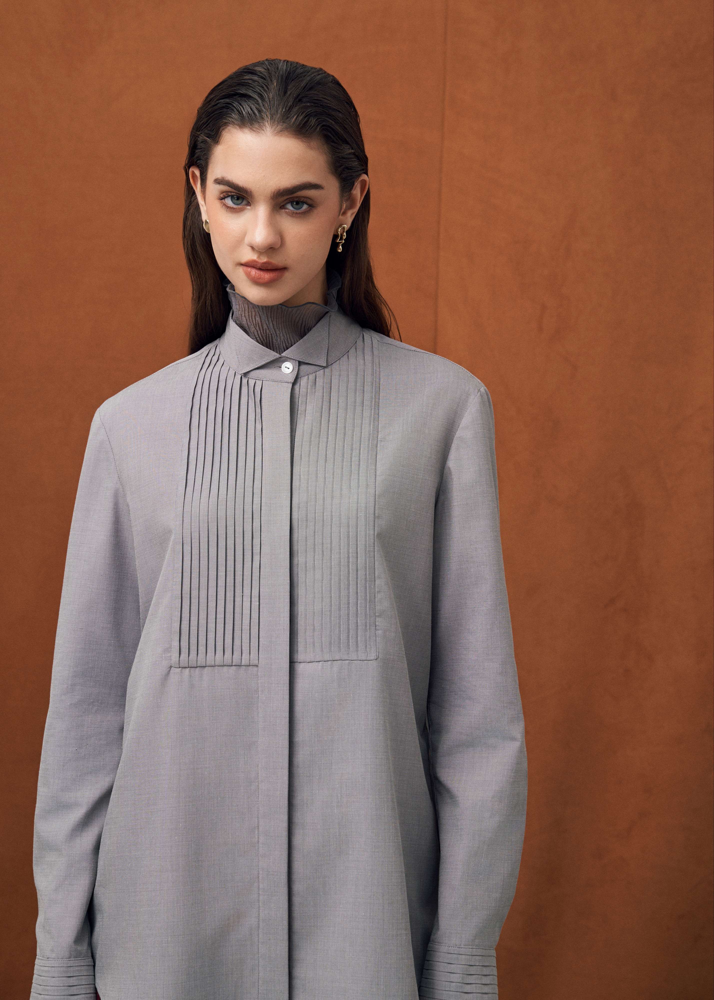 MARLENE SHIRT - ÁO SƠMI XẾP LY