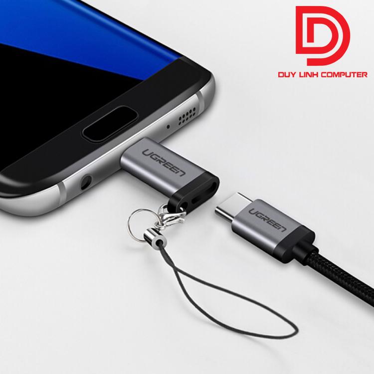 Đầu chuyển đổi Micro USB sang USB Type C Ugreen 50590 chính hãng
