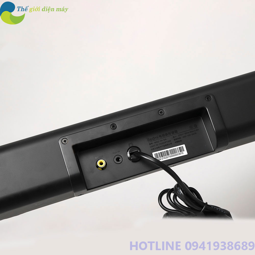 Loa soundbar TV Xiaomi Redmi hỗ trợ Bluetooth 5.0, S/PDIF, AUX - Bảo hành 6 tháng - Shop Thế Giới Điện Máy