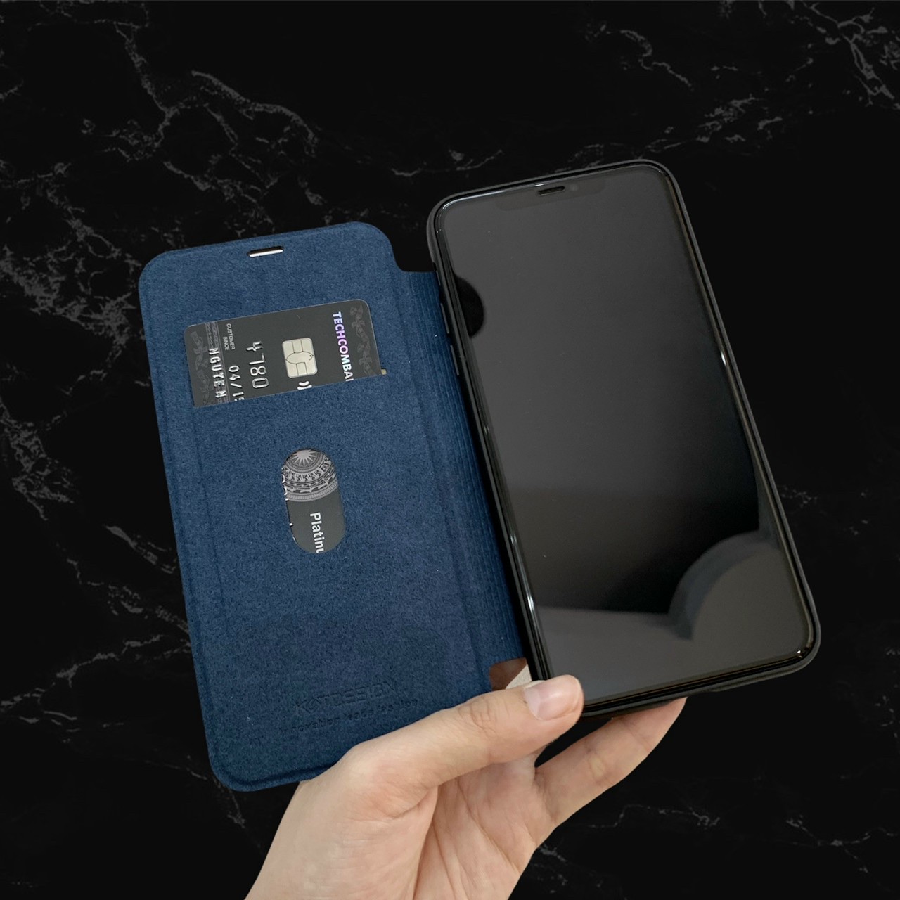 Bao da iPhone 12 Pro Max hiệu KST Design