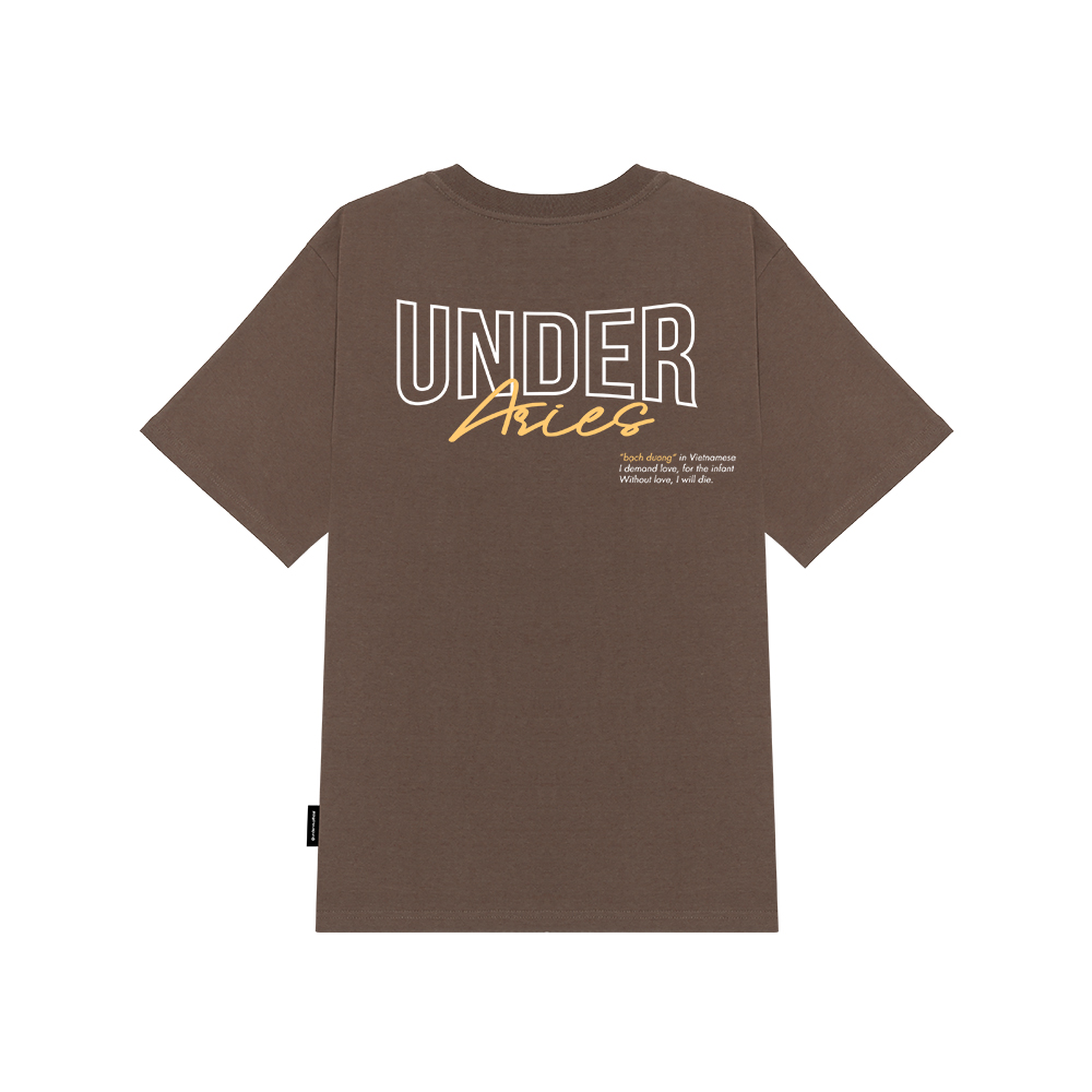 Áo thun UNDER Bạch Dương "12 Cung Hoàng Đạo" (Brown) + UTS015