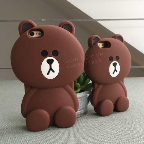 Ốp lưng Oppo A35/F1 - ốp gấu nâu Brown
