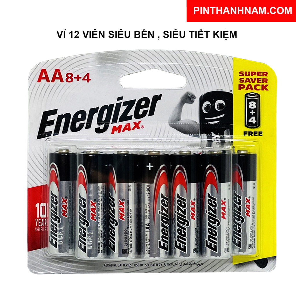 Pin AA Energizer 1,5V Siêu Rẻ - Hàng Chính Hãng (1đôi)