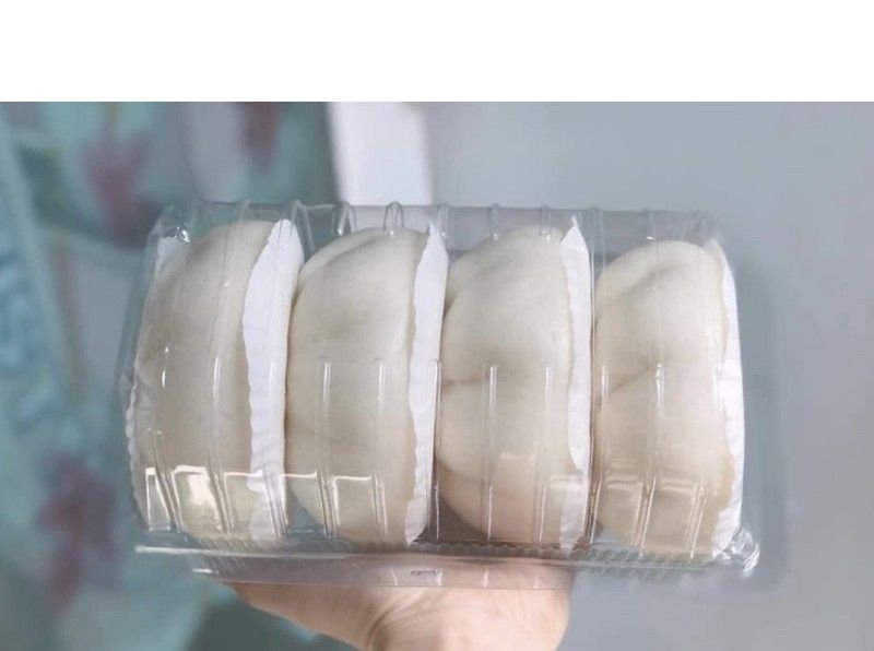 Hộp Nhựa H53 đựng bánh bao, bánh bông lan cuộn,...