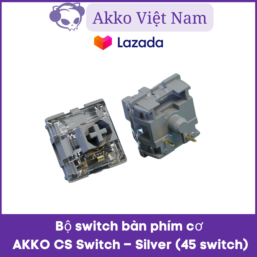 Bộ Switch bàn phím cơ AKKO CS Switch – Silver