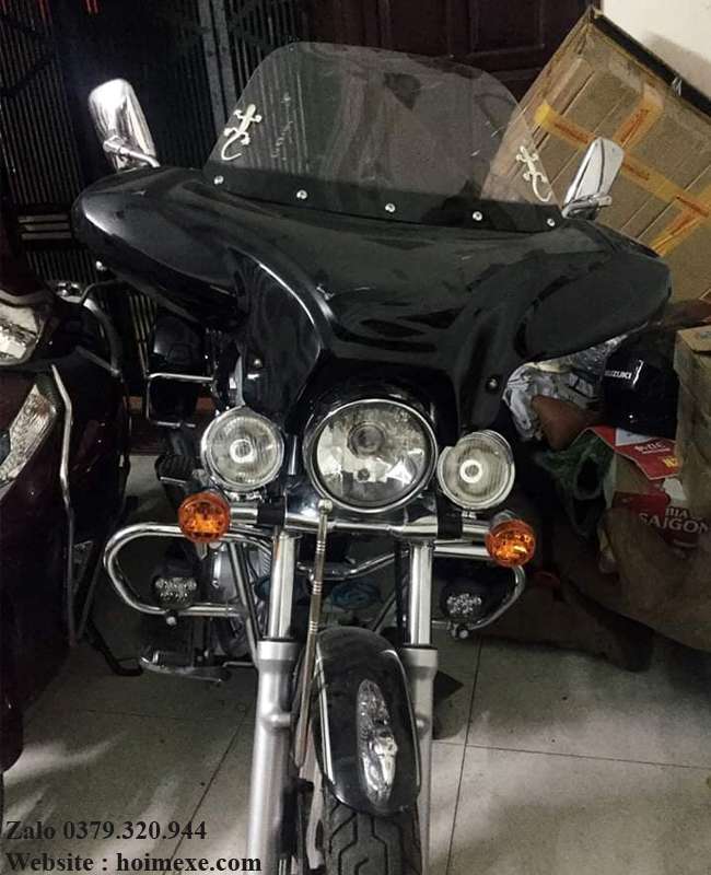 Kính chắn gió harley độ các dòng xe + pass ốc vít
