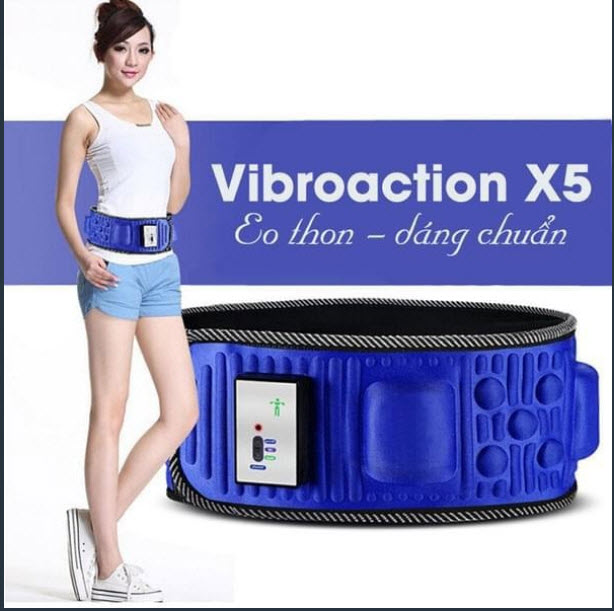 Đai massage bụng giảm béo x5 - Đai massage tan mỡ bụng