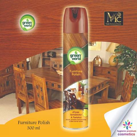 [CHAI XỊT BÓNG BẢO VỆ GỖ TẶNG KHĂN 3D] Green world furniture polish 400ML