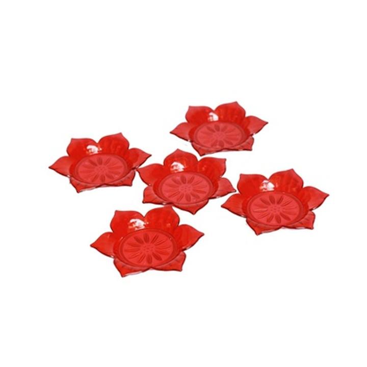 Bộ 5 miếng đế lót ly kim cương Rico (Vàng)