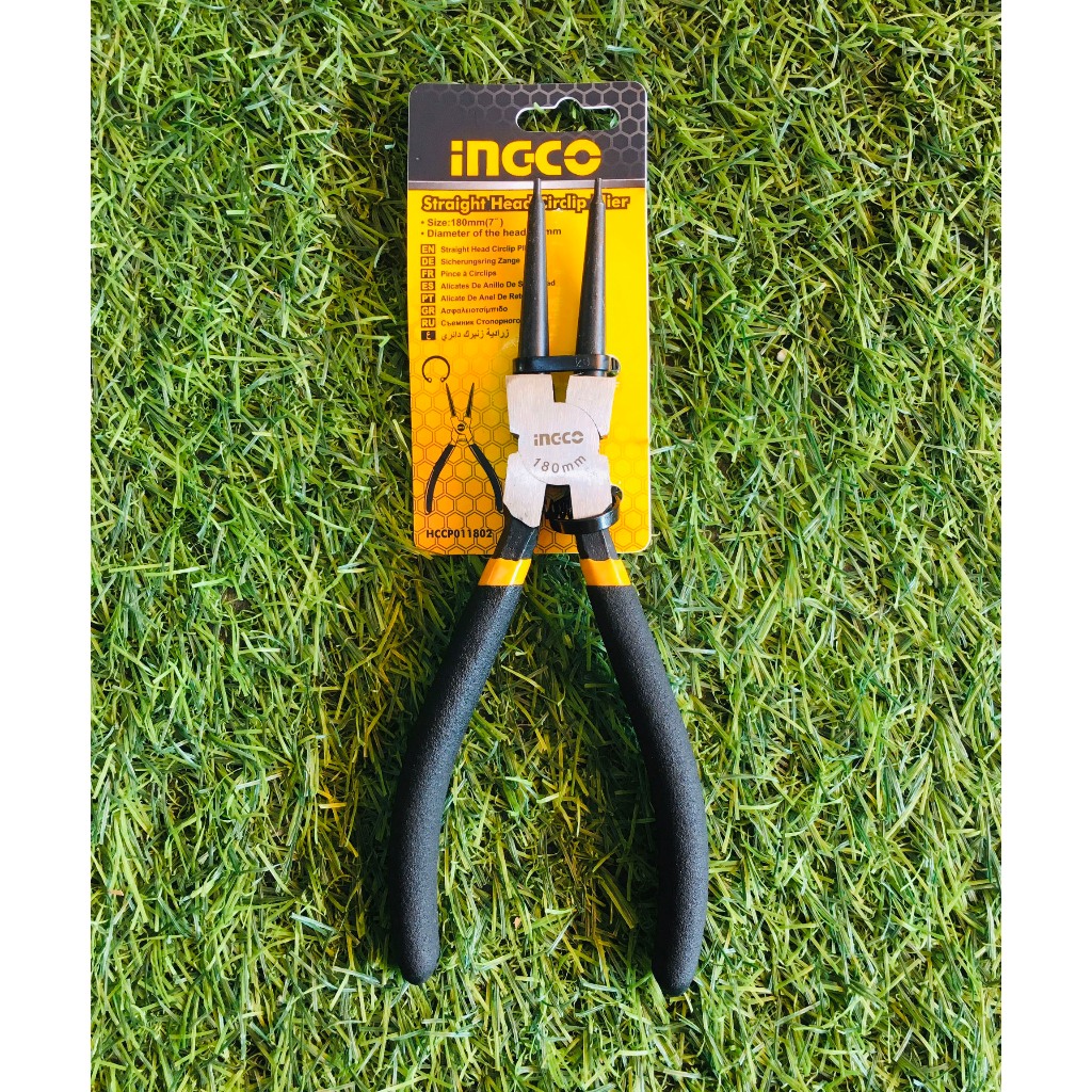 Kìm mở phe vòng trong INGCO HCCP011802 kích thước 7inch/180mm đường kính đầu 1.8mm