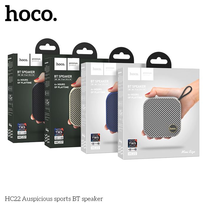 Loa Bluetooth đa năng Hoco HC22 Auspicious sports Wireless V5.2, pin 4H - Nhat Tin Authorised Store