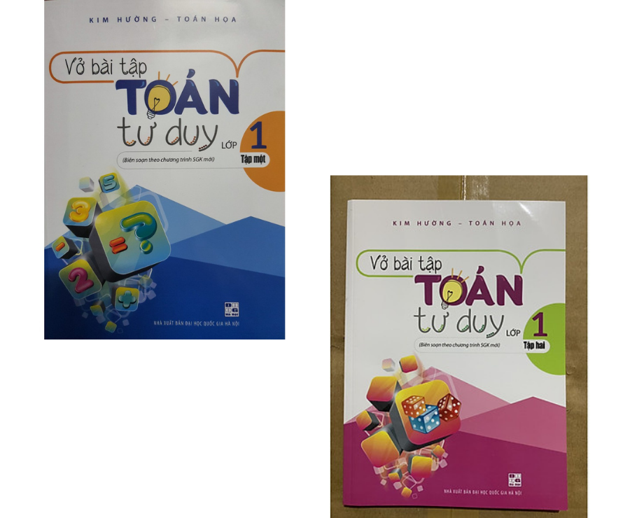 Combo Vở bài tập tư duy toán lớp 1 - NTbooks