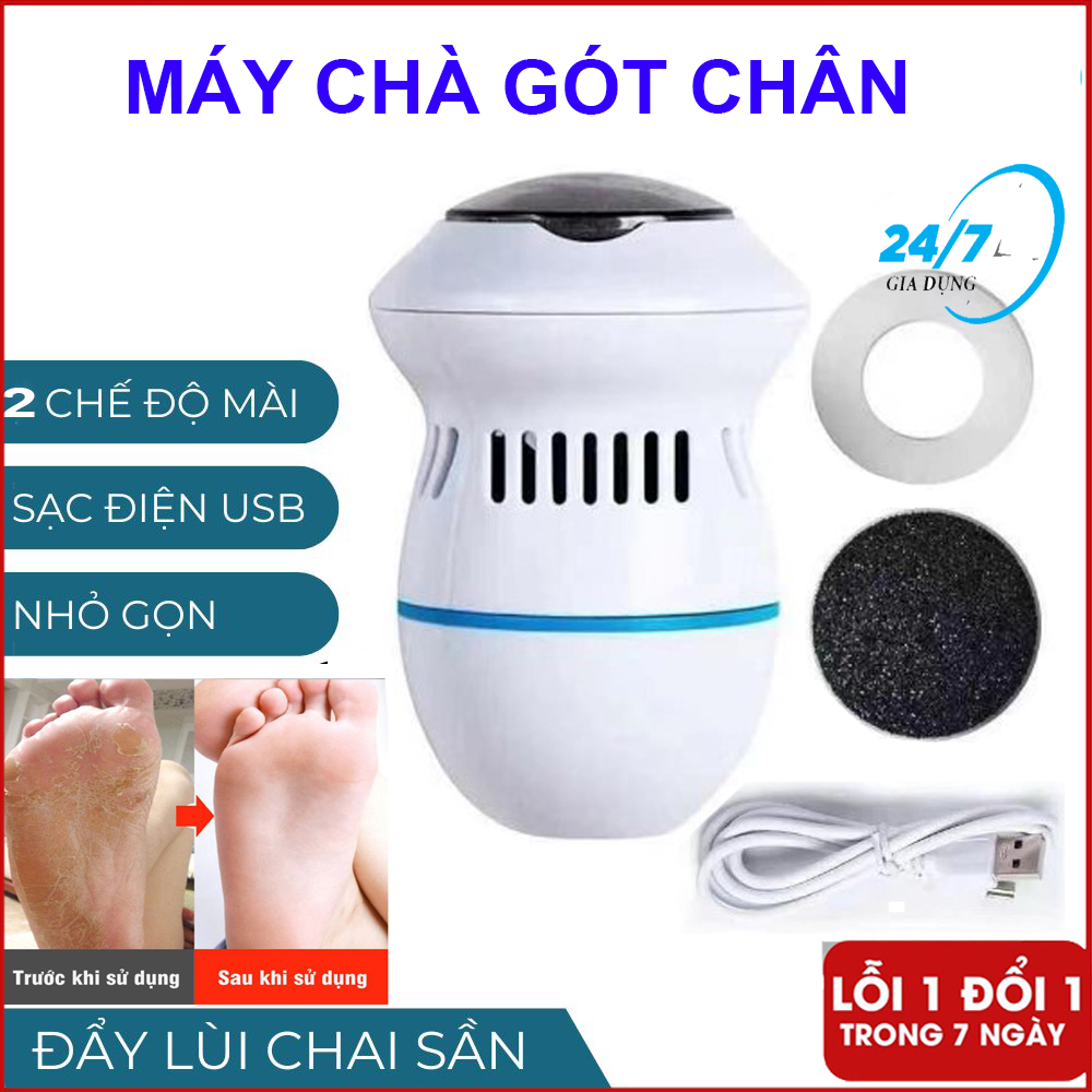 Máy chà gót chân cao cấp, máy mài gót tẩy tế bào chết công nghệ đức bảo vệ da, máy tẩy tế bào chết sạc pin tích điện tặng kèm đầu mài, dụng cụ chà gót chân cao cấp, máy chà gót chân điện, máy mài gót chân - giadungbv247