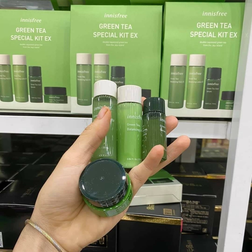 Kit trà xanh 4 món Innisfree - Bebeau
