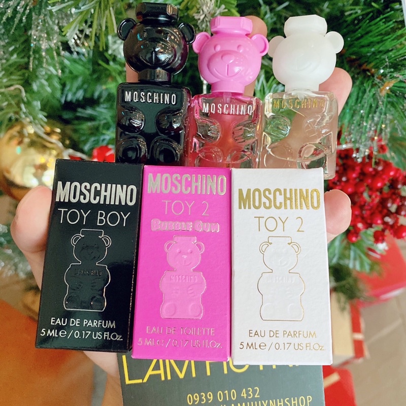 [CHÍNH HÃNG] Set nước hoa mini gấu MOSCHINO 3 chai